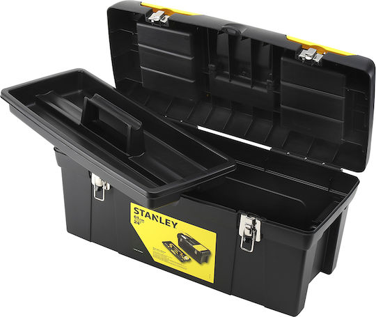 Stanley Series 2000 Hand Tool Case Plastic with Tobacco Case Dimensions: W31.8xD17.8xH13cm