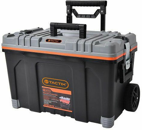 Tactix Tool Storage Plastic Wheeled Box W64xD40xH44.5cm 320302