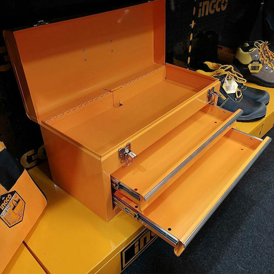 Ingco Metallic Tool Carrier with 2 Drawers W52xD21.8xH24.3cm