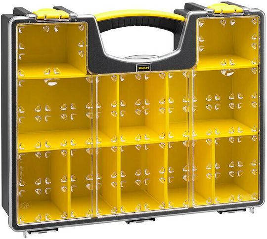 Stanley Tool Compartment Organiser 8 Slot with Removable Box Black 42.3x33.4x10.5cm