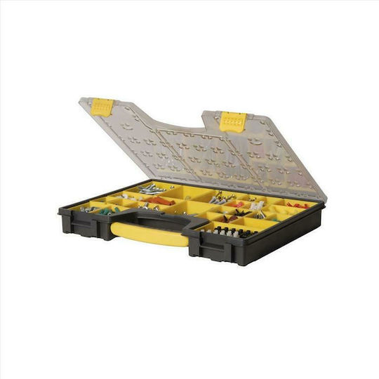 Stanley Tool Compartment Organiser 8 Slot with Removable Box Black 42.3x33.4x10.5cm