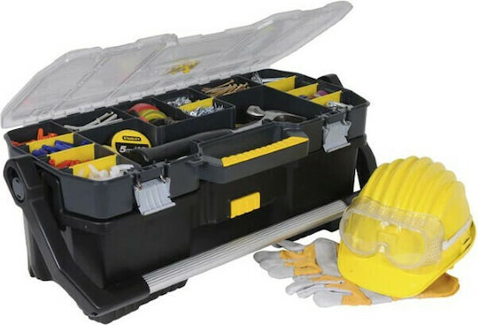 Stanley Hand Tool Box Plastic with Lid Organizer P55xB32xH25cm Quantity 2