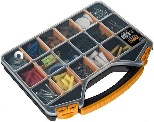 Mano 13 Pro Tool Compartment Organiser 18 Slot Adjustable Black 32.6x25.7x4.8cm