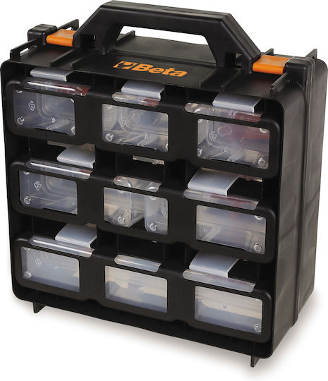 Beta 2080/V12 Organizator pentru Compartimentul de Unelte 12 Locuri cu Cutii Detașabile Neagră 30x14.5x33cm.