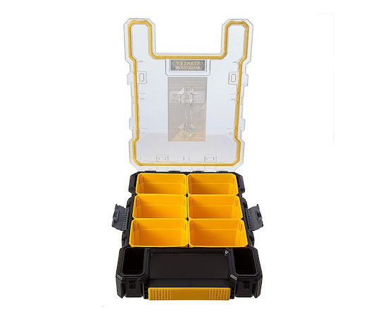 Stanley FatMax Tool Compartment Organiser 6 Slot with Removable Box Yellow 35x26x11cm