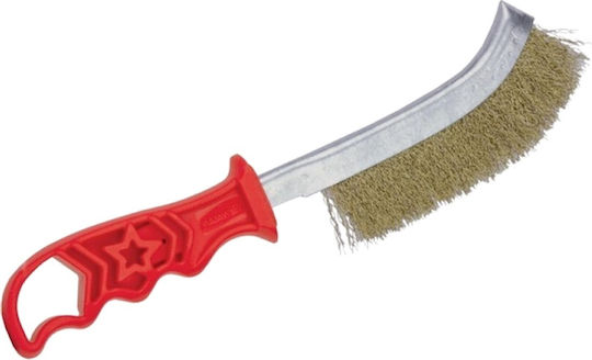 Benman Curved Wire Brush Hand Tool with Plastic Handle 74359 Brush with Plastic Handle