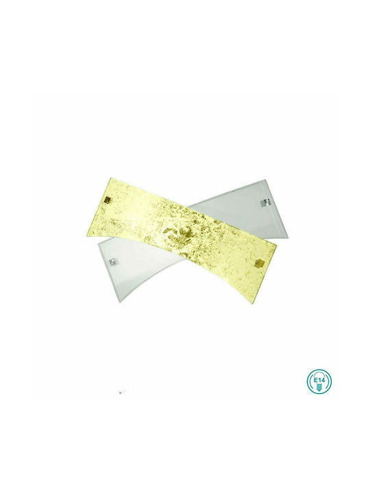 Ondaluce Ap.Flake/Fo Φωτιστικό Τοίχου Χρυσό 35εκ. Ondaluce Ap.Flake/Fo Φωτιστικό Τοίχου Χρυσό 35εκ.