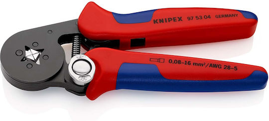 Knipex Αυτορυθμιζόμενη Πρέσα Ακροδεκτών Διατομής 0.08 - 10mm² (Μήκος 180mm)