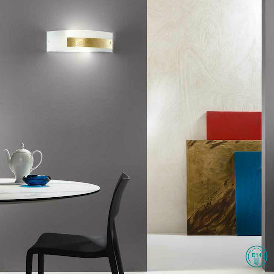 Ondaluce Modern Lumină de Perete cu Soclu E14 Auriu 27cm