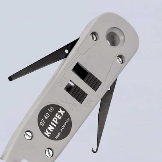 Knipex Инструмент за кримпване тип Кроне (Дължина 180мм)