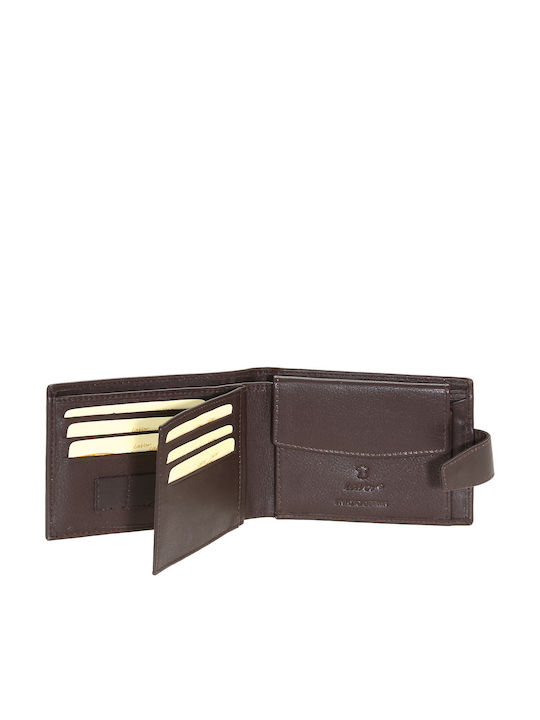 Leather Men's Wallet Classic with RFID Brown