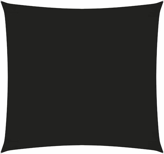 vidaXL Rectangular Shade Sail Black With Hoop & with PU Coating 2x2.5m
