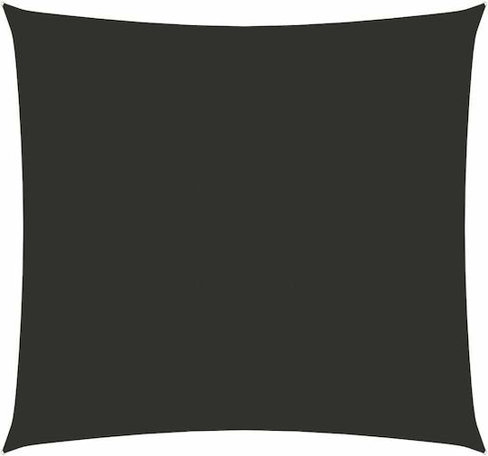 vidaXL Square Shade Sail Gray With Hoop & with PU Coating 4x4m