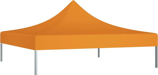 vidaXL Square Cover for Kiosk Orange with PVC Coating 3x3m 270gr/m²
