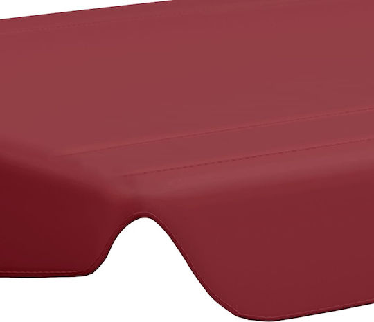 vidaXL Überdachung für Wiege Burgundisch mit PVC-Beschichtung 1.92x1.47m