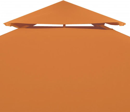 vidaXL Κάλυμμα για Κιόσκι 310gr/m² Καφέ με Επίστρωση PVC 3x3m