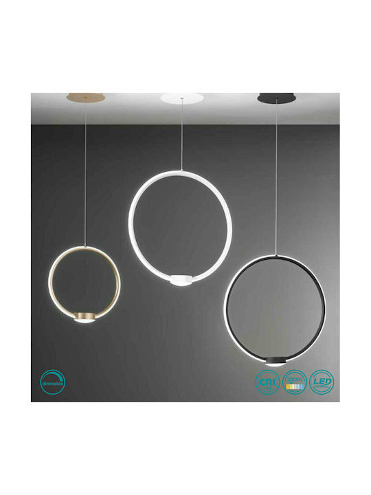 Ondaluce Pendant Light Black 32x100cm