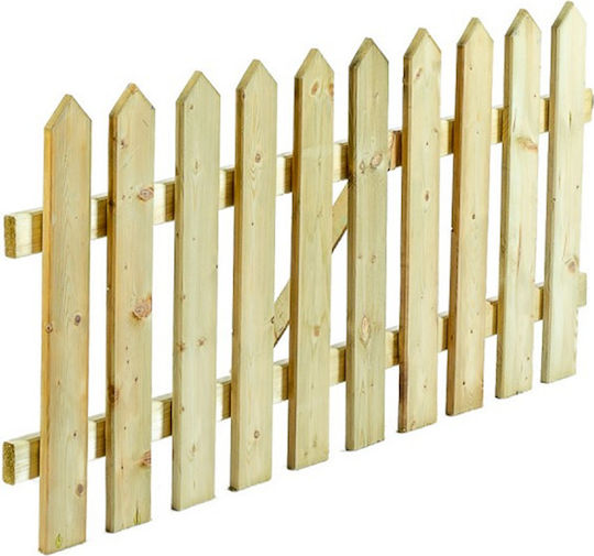 Showood Ξύλινη Πόρτα Φράχτη σε Μπεζ Χρώμα 75cm x 1m