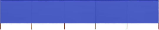 vidaXL Stoffzaunpaneel in Blau Farbe 80cm x 6.0m