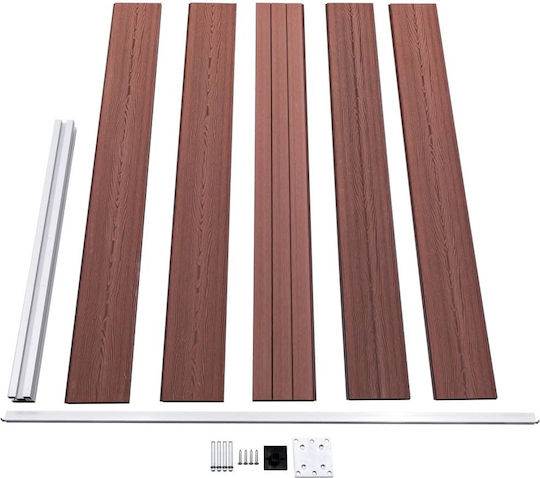 vidaXL Fence Panel Brown from WPC Fence Panel from WPC in Brown Color 1.05x1.8m