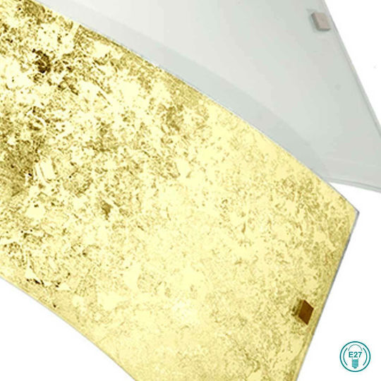 Ondaluce Pl.Flake/Gr-Fo Deckenleuchte 65cm Gold mit Fassung E27