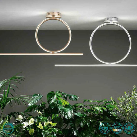 Ondaluce Pl.Acrobat.50/Silver Deckenleuchte 100cm Silber mit Integrierter LED