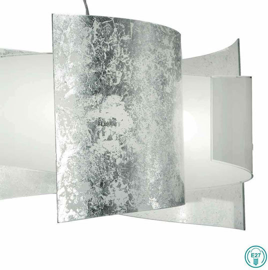 Ondaluce So.2021/Fa Pendant Light Silver with Socket E27 62cm