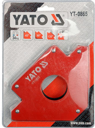 Yato YT-0865 Γωνία Συγκόλλησης με Μαγνητική Ικανότητα 34kg & Γωνίες 135° / 45° / 90°