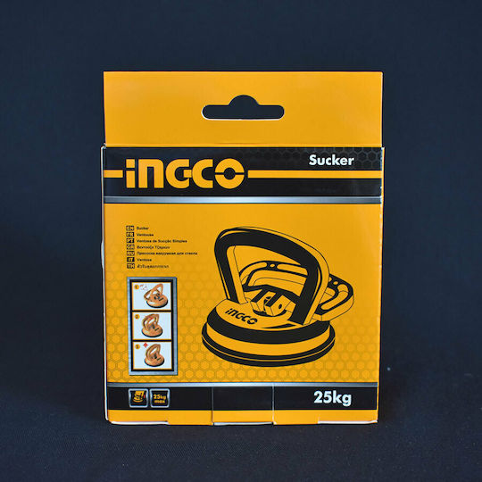 Ingco ABS Single Work Suction Cup 115mm with Max Lifting Weight 25kg