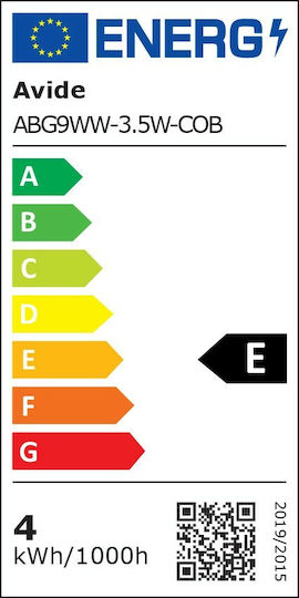 Avide ABG9WW-3.5W-COB LED Bulb 3.5W 225mm for Socket G9 Warm White 400lm
