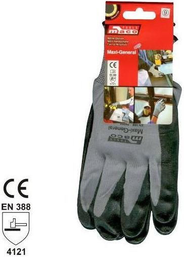 Maco General Gloves for Work Gray Nitrile 1pcs