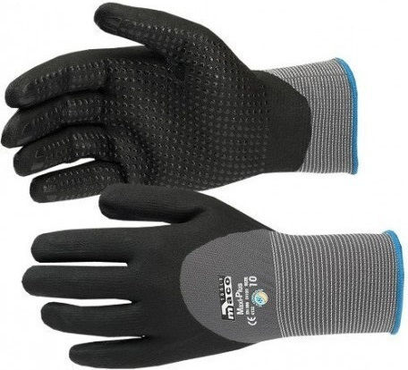 Maco Waterproof Gloves for Work Black Nitrile 1pcs