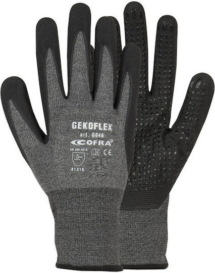 Cofra Gekoflex Wasserdicht Arbeitshandschuhe Gray Nitril 1Stück
