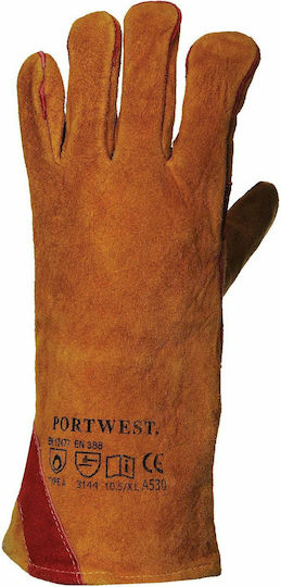 Portwest Portwest Sicherheitshandschuhe Schweißen Braune Leder