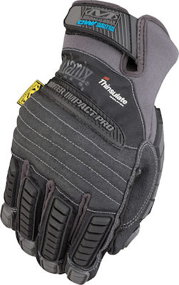 Mechanix Wear Winter Impact Pro Waterproof Safety Glofe Cold-Resistant 5mm Gray