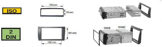 Phonocar Πρόσοψη 2 Din για Mitsubishi Lancer 2007-2008