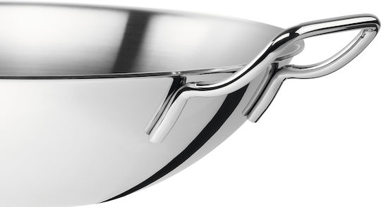 Zwilling J.A. Henckels Plus Wok από Ανοξείδωτο Ατσάλι Με Καπάκι 32cm