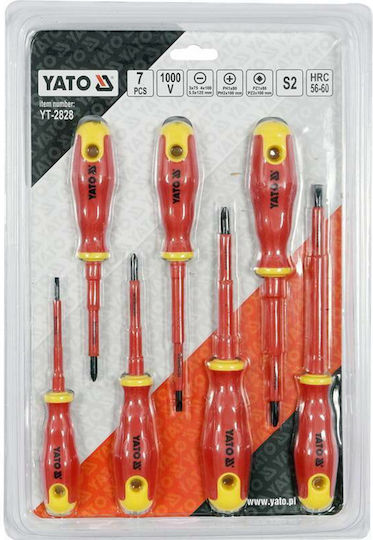Yato Set 7 Electrician VDE 1000V Screwdrivers