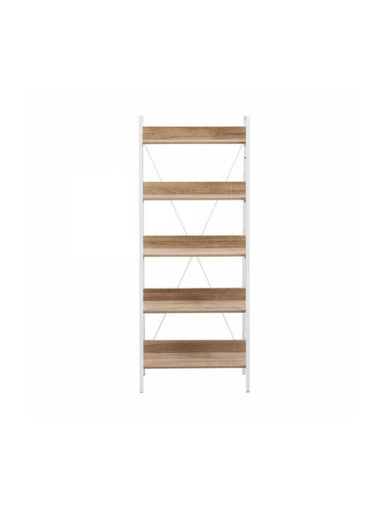 Bookcase One Step Up Sonoma / White 60x35x117cm