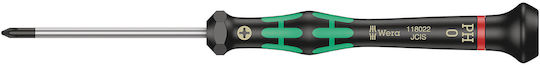 Wera 2050 Precision Screwdriver Cross Size PH0x60mm