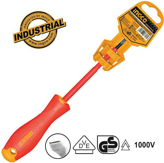 Ingco Magnetic Șurubelniță Electricianului VDE 1000V Drept Dimensiunea 5.5x125mm