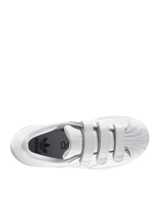 Kids Sneakers Superstar Foundation Cf C with Straps White