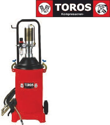 Toros TC-211H Fettpresse Druckluftsprühgerät 18kg mit Flexible Rohre Länge 5m