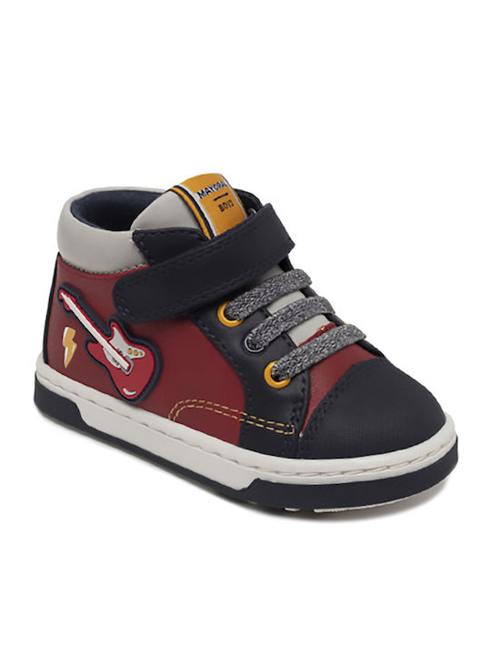 Παιδικά Sneakers High με Σκρατς Πολύχρωμα