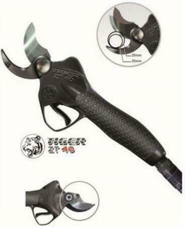 Zanon Shark ZS-50 / 600S Pruning Shears Battery 50.4V 1x6.4Ah with Maximum Cutting Diameter 50mm in Carrying Case