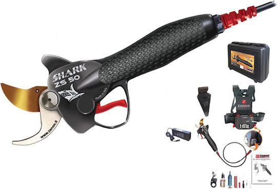 Zanon Shark ZS-50 / 600S Pruning Shears Battery 50.4V 1x6.4Ah with Maximum Cutting Diameter 50mm in Carrying Case