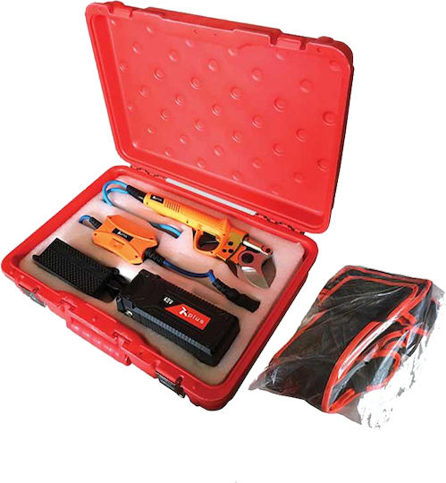 Plus ES-4002 Baumschere Batterie Bürstenlos 36V 1x5Ah mit Maximalem Schnittdurchmesser 45mm im Transportkoffer