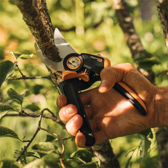 Fiskars PowerGear X P 961 Foarfecă de tăiere Lungime 22.2cm cu Diametru Maxim de Tăiere 26mm