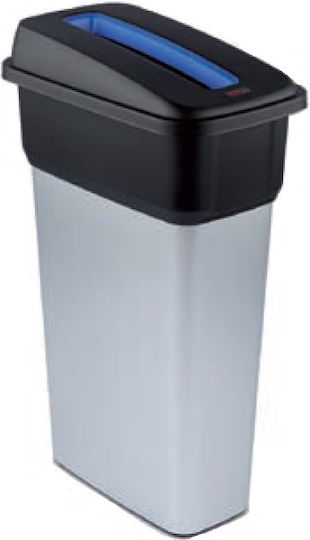 Delta Cleaning Μεταλλικός Κάδος Ανακύκλωσης 70lt Ασημί