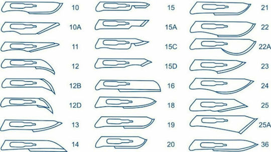Medical Scalpel with Handle No21 21NS 10 Pieces